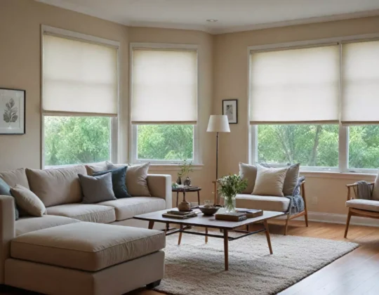 Rolety rzymskie w małym mieszkaniu — optyczne powiększanie przestrzeni